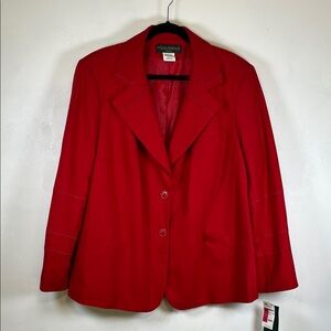 Harve Benard Bold Red Women's Blazer Sz 22W